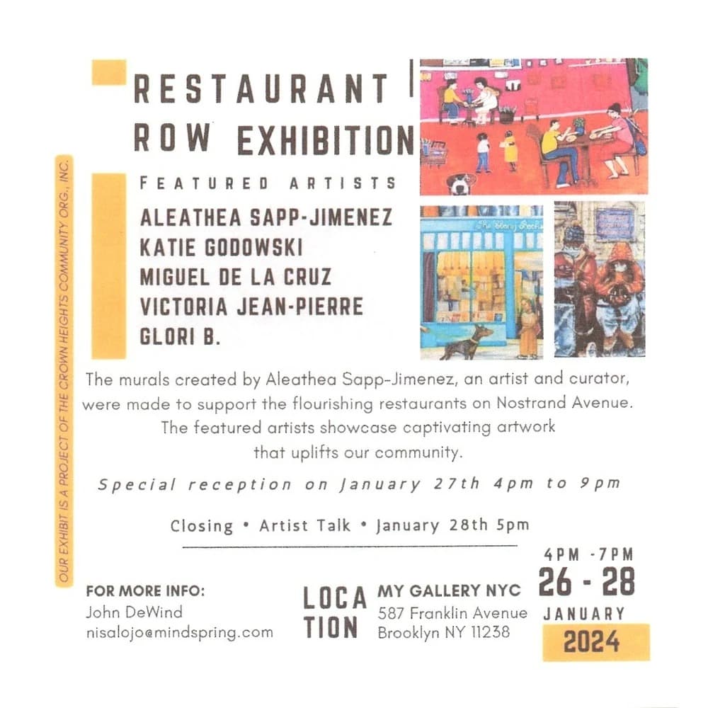 "Restaurant Row Exhibition"