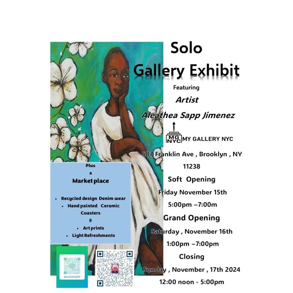 "Solo Gallery Exhibit" by Aleathea Sapp Jimenez